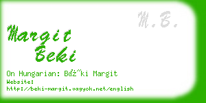 margit beki business card